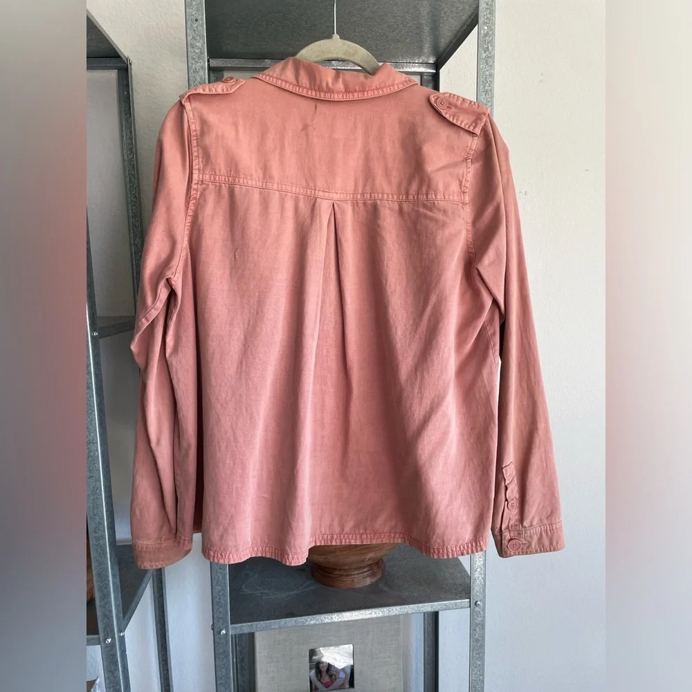 Lucky Brand button up shirt size small dusty choral - Picture 3 of 3